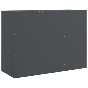 vidaXL Μπουφές Ανθρακί 99x39x73cm από Ατσάλι 1 τεμ.