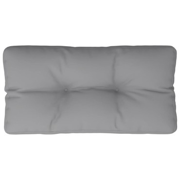 vidaXL Μαξιλάρι Παλέτας Γκρι 70x40x12cm Υφασμάτινο