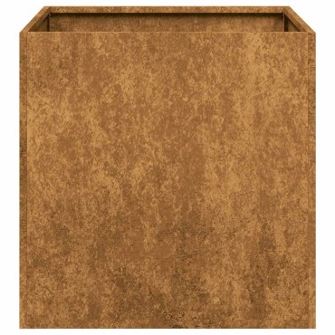 vidaXL Ζαρντινιέρα Σκουριασμένο 40x40x40εκ. Ατσάλι Σκληρυθέν στον Αέρα
