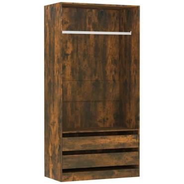 vidaXL Ντουλάπα Καπνιστή Δρυς 100x50x200cm από Επεξεργασμένο Ξύλο 1 τεμ.