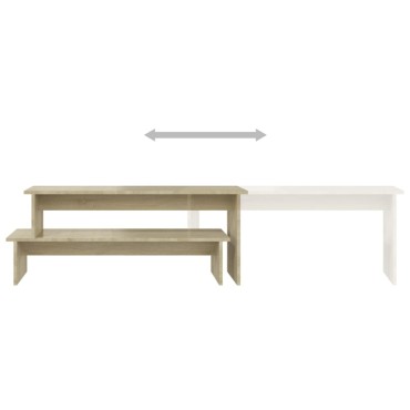 vidaXL Έπιπλο Τηλεόρασης Sonoma Δρυς 180x30x43cm από Επεξ. Ξύλο