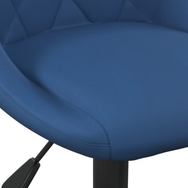vidaXL Καρέκλα Γραφείου Μπλε Βελούδινη 44x46x(67,5-79)cm 1 τεμ.