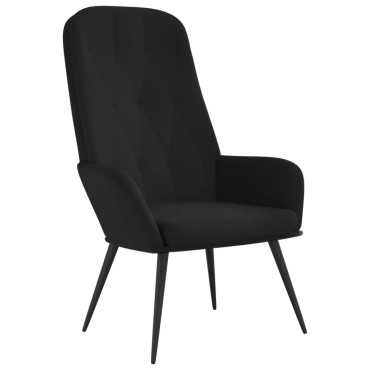 vidaXL Πολυθρόνα Relax Μαύρη Βελούδινη 70x77x98cm 1 τεμ.