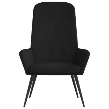 vidaXL Πολυθρόνα Relax Μαύρη Βελούδινη 70x77x98cm 1 τεμ.