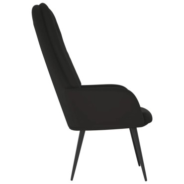 vidaXL Πολυθρόνα Relax Μαύρη Βελούδινη 70x77x98cm 1 τεμ.