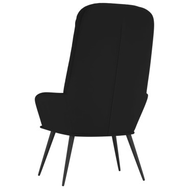 vidaXL Πολυθρόνα Relax Μαύρη Βελούδινη 70x77x98cm 1 τεμ.