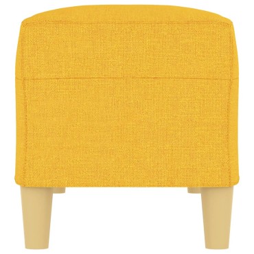 vidaXL Πάγκος Ανοιχτό Κίτρινο 100x35x41cm Υφασμάτινος 1 τεμ.
