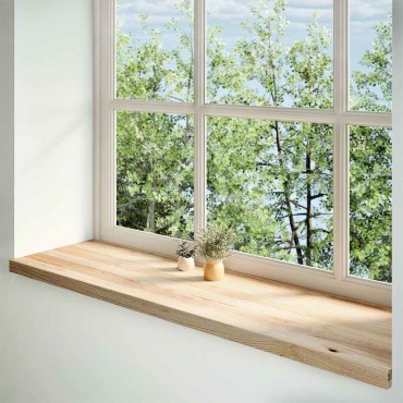 vidaXL Περβάζια παραθύρων 2 τεμ. 140x40x2 εκ. Ακατέργαστο Μασίφ Δρυός