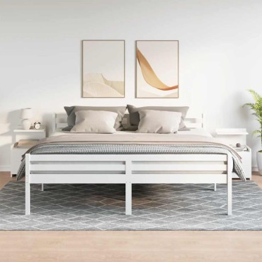 vidaXL Κομοδίνα 2 τεμ. με 2 Συρτάρια Λευκά 40x36,5x62cm