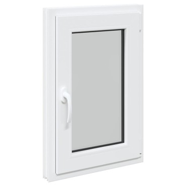 vidaXL Παράθυρο Υπογείου "RISOR" 50x75 εκ. Ανακλινόμενο & Περιστρεφόμενο DIN Δεξιό Λευκό