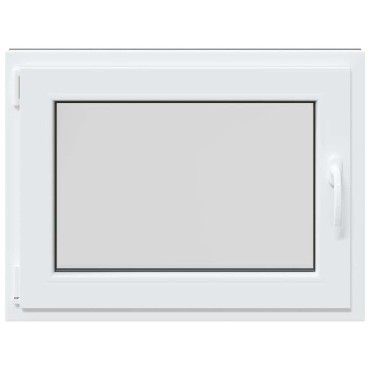 vidaXL Παράθυρο Υπογείου "RISOR" 80x60 εκ. Ανακλινόμενο & Περιστρεφόμενο DIN Αριστερό Ανθρακί