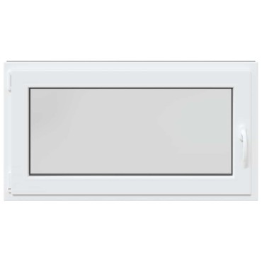 vidaXL Παράθυρο Υπογείου "RISOR" 110x50 εκ. Ανακλινόμενο & Περιστρεφόμενο DIN Αριστερό Ανθρακί