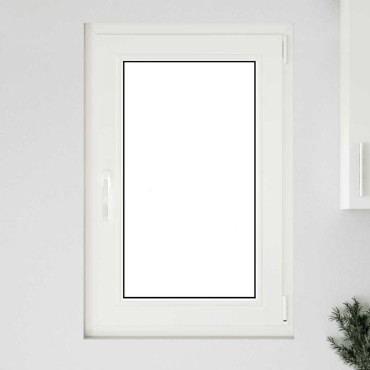 vidaXL Παράθυρο Υπογείου "RISOR" 60x80 εκ. Ανακλινόμενο & Περιστρεφόμενο DIN Αριστερό Ανθρακί
