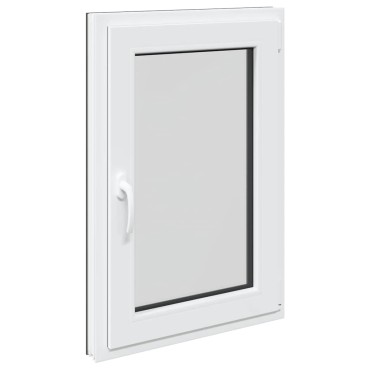 vidaXL Παράθυρο Υπογείου "RISOR" 60x80 εκ. Ανακλινόμενο & Περιστρεφόμενο DIN Αριστερό Ανθρακί