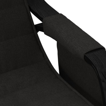 vidaXL Κουνιστή Πολυθρόνα Μαύρη Υφασμάτινη 67x80x88cm 1 τεμ.