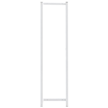 vidaXL Βάση για Πετσέτες Επιτοίχια Λευκή 25 x 20 x 95 εκ. Ατσάλινη