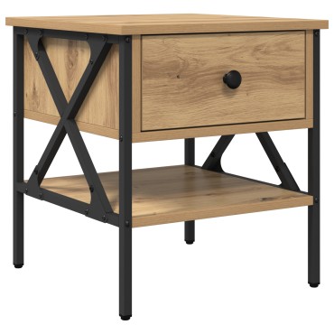 vidaXL Κομοδίνα 2 τεμ. από μασίφ δρυ 40x42x45 εκ