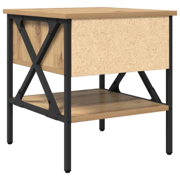 vidaXL Κομοδίνα 2 τεμ. από μασίφ δρυ 40x42x45 εκ