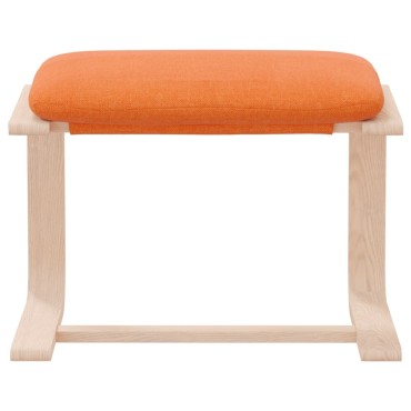 vidaXL Υποπόδιο Σκούρο Κίτρινο 51x41x40cm Υφασμάτινο 1 τεμ.