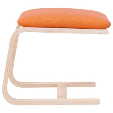vidaXL Υποπόδιο Σκούρο Κίτρινο 51x41x40cm Υφασμάτινο 1 τεμ.