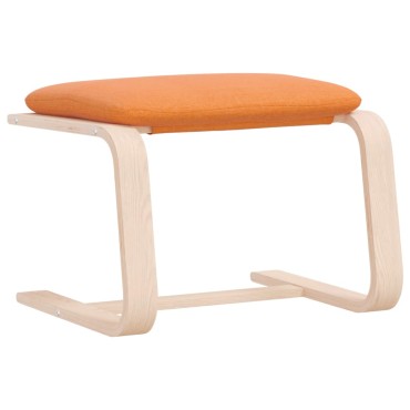vidaXL Υποπόδιο Σκούρο Κίτρινο 51x41x40cm Υφασμάτινο 1 τεμ.