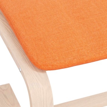 vidaXL Υποπόδιο Σκούρο Κίτρινο 51x41x40cm Υφασμάτινο 1 τεμ.