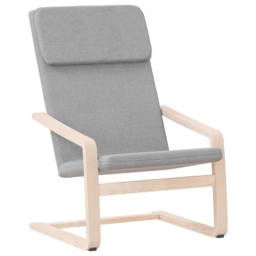 vidaXL Πολυθρόνα Relax Ανοιχτό Γκρι Υφασμάτινη 59x82x98cm 1 τεμ.