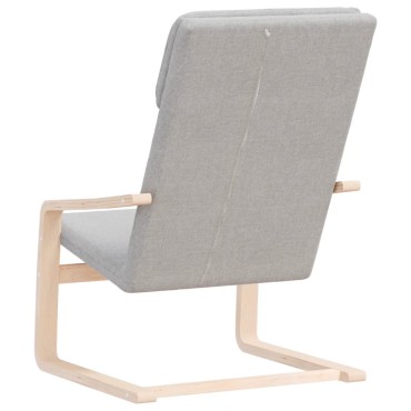 vidaXL Πολυθρόνα Relax Ανοιχτό Γκρι Υφασμάτινη 59x82x98cm 1 τεμ.