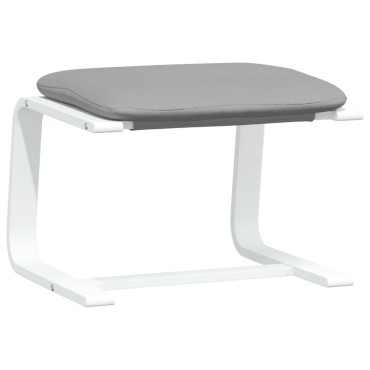 vidaXL Υποπόδιο Ανοιχτό Γκρι 51x41x40cm Υφασμάτινο 1 τεμ.