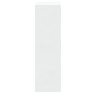 vidaXL Παπουτσοθήκη Γυαλιστερό Λευκό 63x24x81cm Επεξεργασμένο Ξύλο