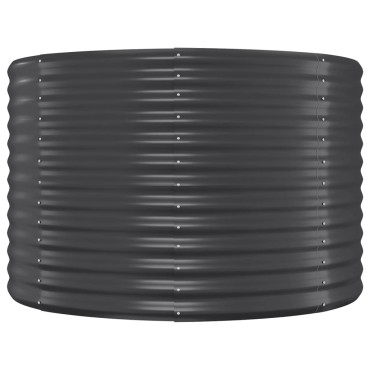 vidaXL Ζαρντινιέρα Ανθρακί 100x100x68εκ Ατσάλι με Ηλεκτρ. Βαφή Πούδρας