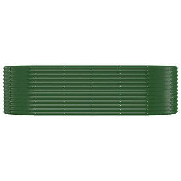 vidaXL Ζαρντινιέρα Πράσινη 249x100x68εκ Ατσάλι με Ηλεκτρ. Βαφή Πούδρας