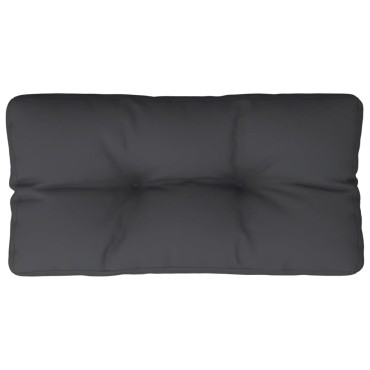 vidaXL Μαξιλάρι Παλέτας Μαύρο 70x40x12cm Υφασμάτινο