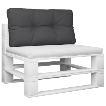 vidaXL Μαξιλάρι Παλέτας Μαύρο 70x40x12cm Υφασμάτινο
