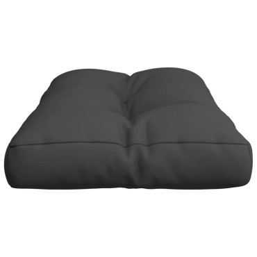 vidaXL Μαξιλάρι Παλέτας Μαύρο 70x40x12cm Υφασμάτινο