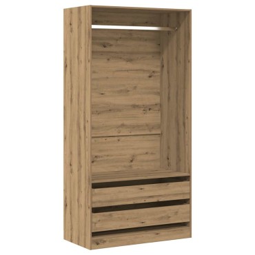 vidaXL Ντουλάπα Τεχνίτης Δρυς 100x50x200cm Επεξεργασμένο Ξύλο 1 τεμ.