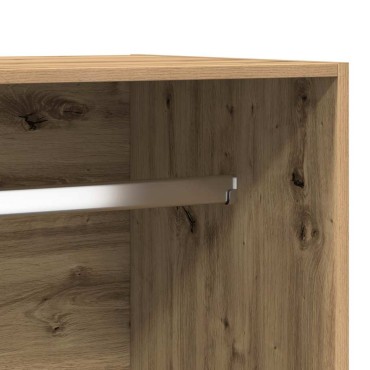vidaXL Ντουλάπα Τεχνίτης Δρυς 100x50x200cm Επεξεργασμένο Ξύλο 1 τεμ.