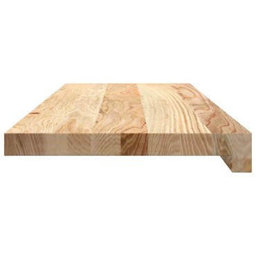 vidaXL Πατάκια Σκάλας 2 τεμ. 70x25x2 εκ. Ακατέργαστο Μασίφ Ξύλο Δρυός