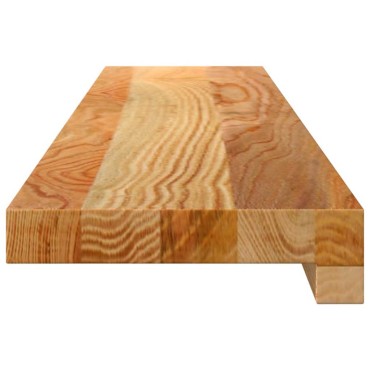 vidaXL Περβάζια παραθύρων 2 τεμ. Αν. Καφέ 90x15x2 εκ. Μασίφ Ξύλο Δρυός
