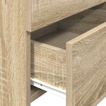 vidaXL Κομοδίνα 2 τεμ. με 2 Συρτάρια, Χρώμα Sonoma Δρυς 40x36,5x62cm