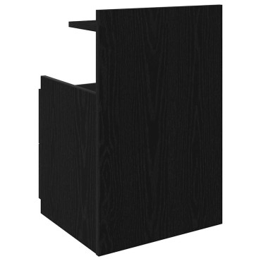 vidaXL Κομοδίνα 2 τεμ. με 2 Συρτάρια Μαύρα 40x36,5x62cm