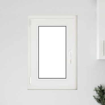 vidaXL Παράθυρο Υπογείου "RISOR" 50x75 εκ. Ανακλινόμενο & Περιστρεφόμενο DIN Αριστερό Ανθρακί