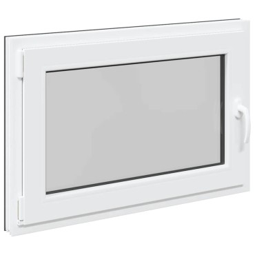 vidaXL Παράθυρο Υπογείου "RISOR" 90x70 εκ. Ανακλινόμενο & Περιστρεφόμενο DIN Αριστερό Ανθρακί