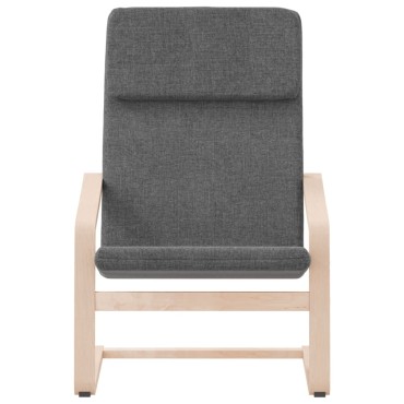 vidaXL Πολυθρόνα Relax Σκούρο Γκρι Υφασμάτινη 59x82x98cm 1 τεμ.