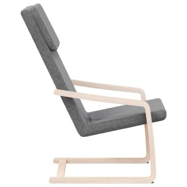 vidaXL Πολυθρόνα Relax Σκούρο Γκρι Υφασμάτινη 59x82x98cm 1 τεμ.