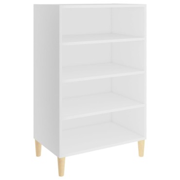 vidaXL Ραφιέρα Λευκή 57x35x90cm από Μοριοσανίδα 1 τεμ.