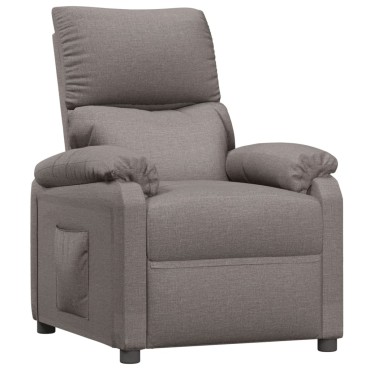 vidaXL Πολυθρόνα Ανακλινόμενη Taupe Υφασμάτινη 71,5x93x98cm 1 τεμ.