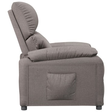 vidaXL Πολυθρόνα Ανακλινόμενη Taupe Υφασμάτινη 71,5x93x98cm 1 τεμ.