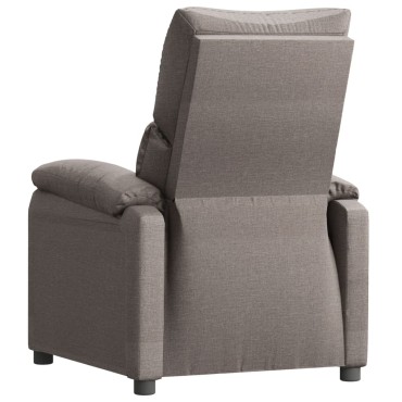 vidaXL Πολυθρόνα Ανακλινόμενη Taupe Υφασμάτινη 71,5x93x98cm 1 τεμ.