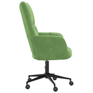 vidaXL Πολυθρόνα Relax Ανοιχτό Πράσινο Βελούδινη 61,5x69x(94,5-102)cm 1 τεμ.